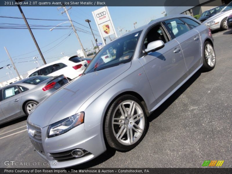 Ice Silver Metallic / Black 2011 Audi A4 2.0T quattro Avant