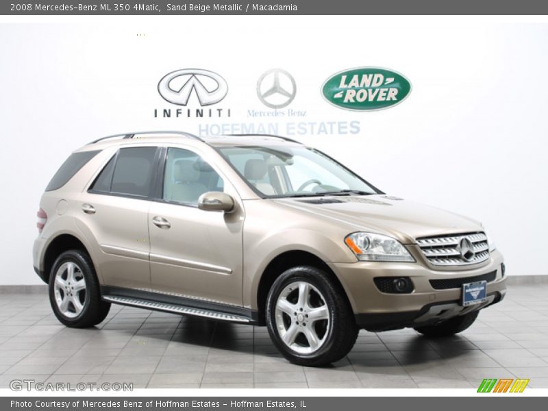 Sand Beige Metallic / Macadamia 2008 Mercedes-Benz ML 350 4Matic
