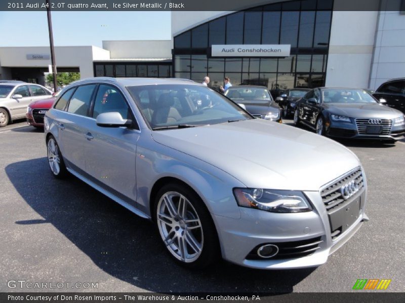 Ice Silver Metallic / Black 2011 Audi A4 2.0T quattro Avant