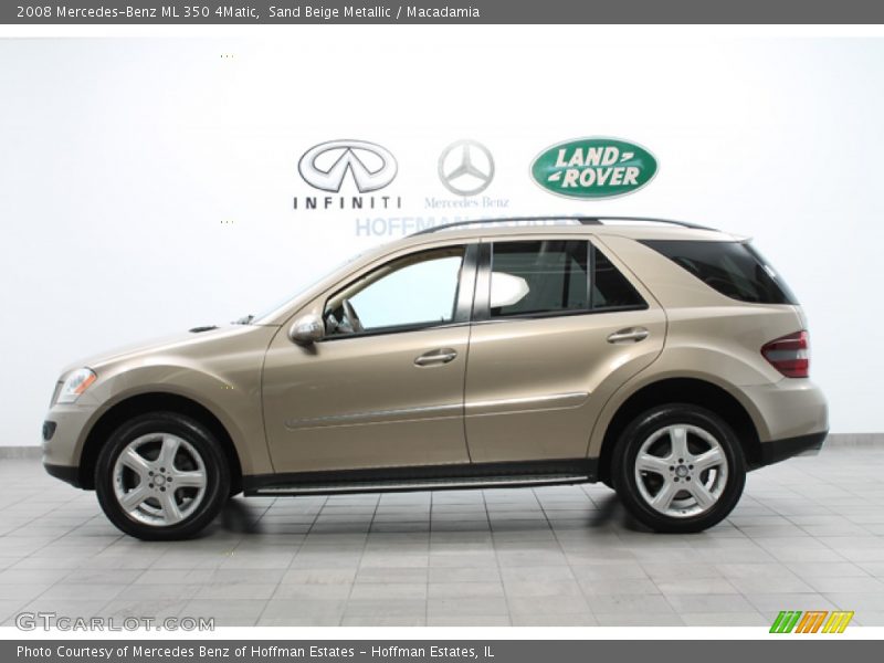 Sand Beige Metallic / Macadamia 2008 Mercedes-Benz ML 350 4Matic