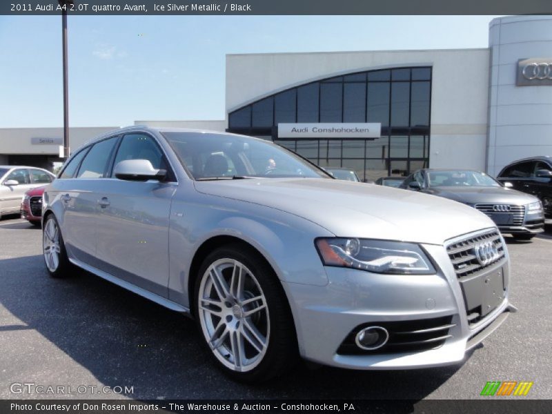 Ice Silver Metallic / Black 2011 Audi A4 2.0T quattro Avant
