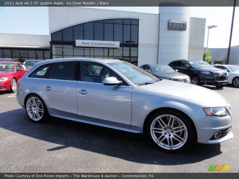 Ice Silver Metallic / Black 2011 Audi A4 2.0T quattro Avant