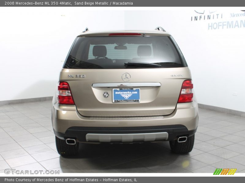 Sand Beige Metallic / Macadamia 2008 Mercedes-Benz ML 350 4Matic