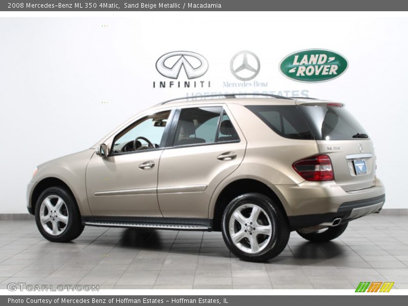 Sand Beige Metallic / Macadamia 2008 Mercedes-Benz ML 350 4Matic