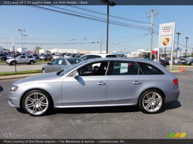 Ice Silver Metallic / Black 2011 Audi A4 2.0T quattro Avant