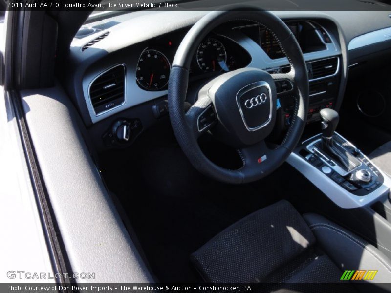 Ice Silver Metallic / Black 2011 Audi A4 2.0T quattro Avant