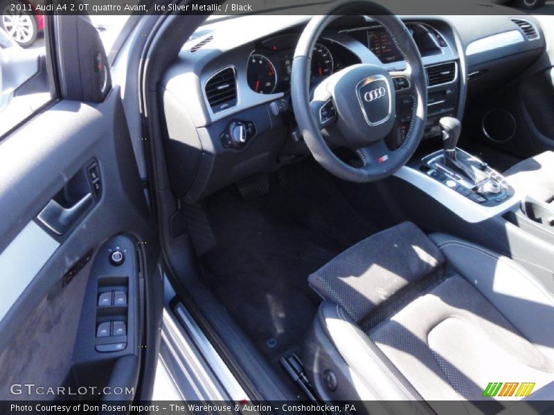 Ice Silver Metallic / Black 2011 Audi A4 2.0T quattro Avant