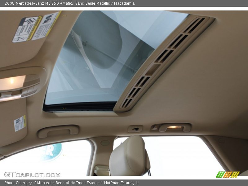 Sunroof of 2008 ML 350 4Matic