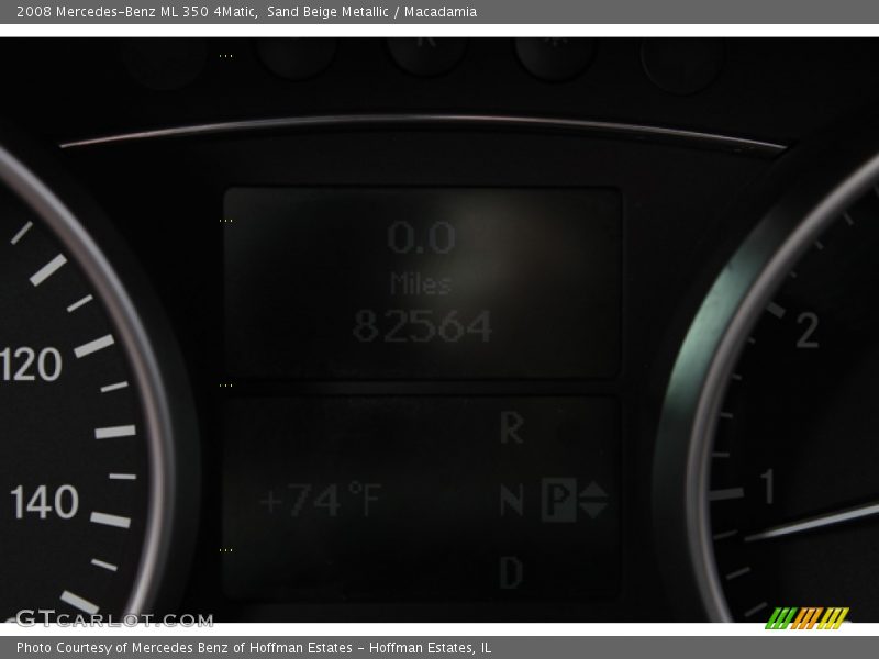 Sand Beige Metallic / Macadamia 2008 Mercedes-Benz ML 350 4Matic