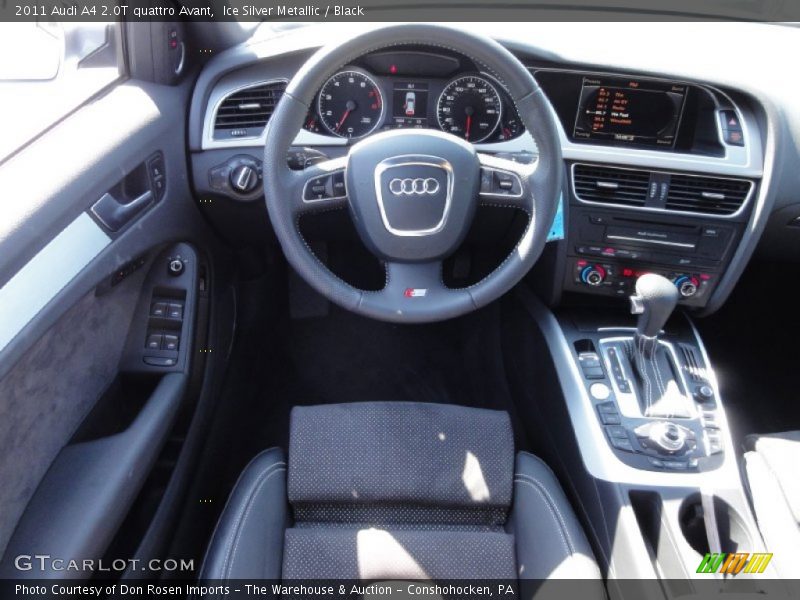Ice Silver Metallic / Black 2011 Audi A4 2.0T quattro Avant