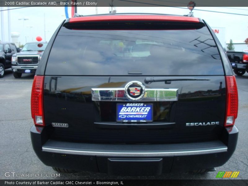 Black Raven / Ebony 2008 Cadillac Escalade AWD