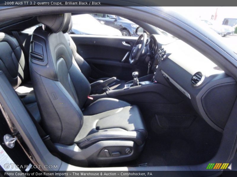Brilliant Black / Black 2008 Audi TT 3.2 quattro Coupe
