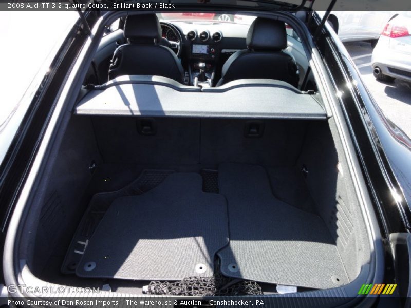 Brilliant Black / Black 2008 Audi TT 3.2 quattro Coupe