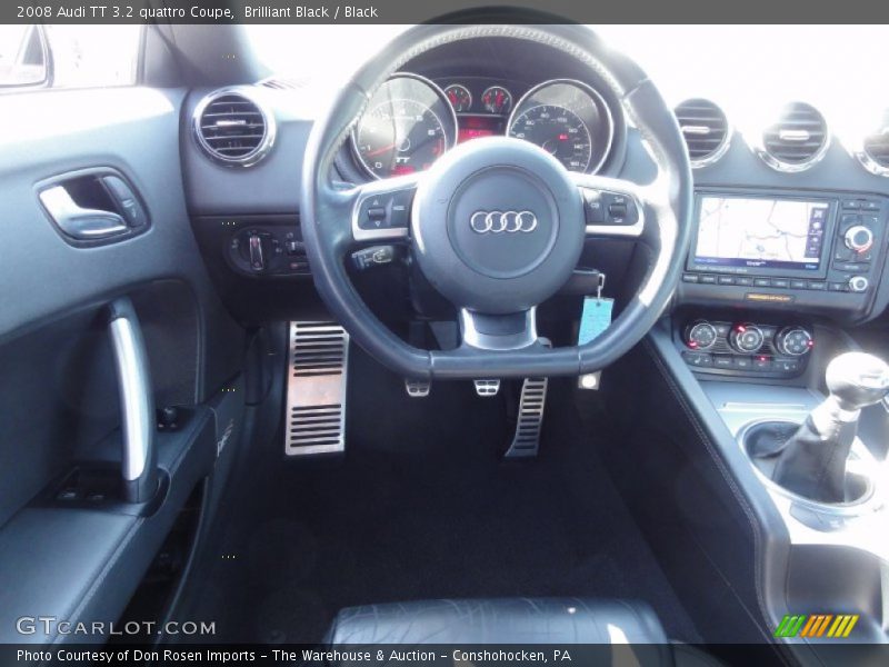 Brilliant Black / Black 2008 Audi TT 3.2 quattro Coupe