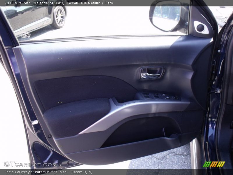 Cosmic Blue Metallic / Black 2010 Mitsubishi Outlander SE 4WD