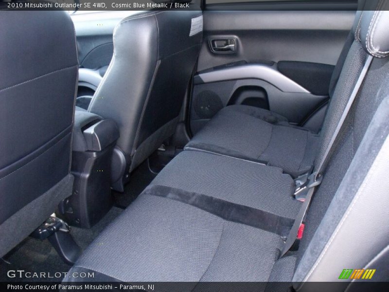 Cosmic Blue Metallic / Black 2010 Mitsubishi Outlander SE 4WD