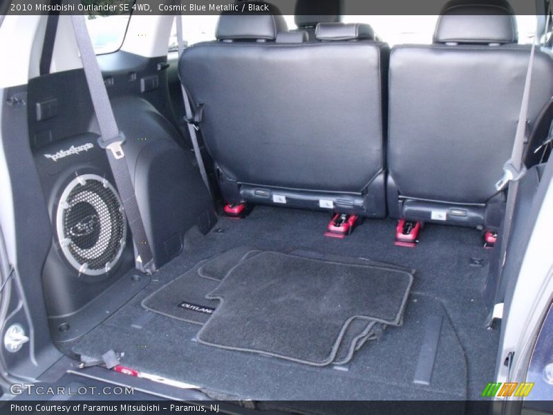 Cosmic Blue Metallic / Black 2010 Mitsubishi Outlander SE 4WD