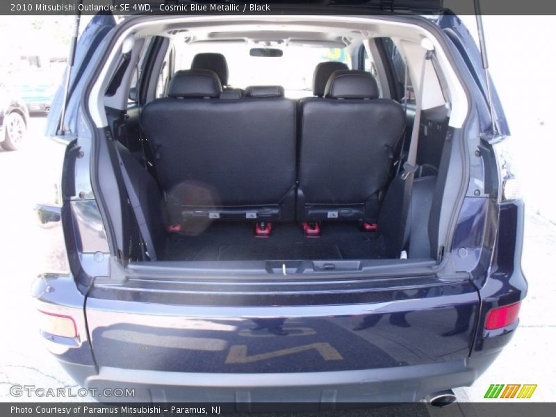 Cosmic Blue Metallic / Black 2010 Mitsubishi Outlander SE 4WD