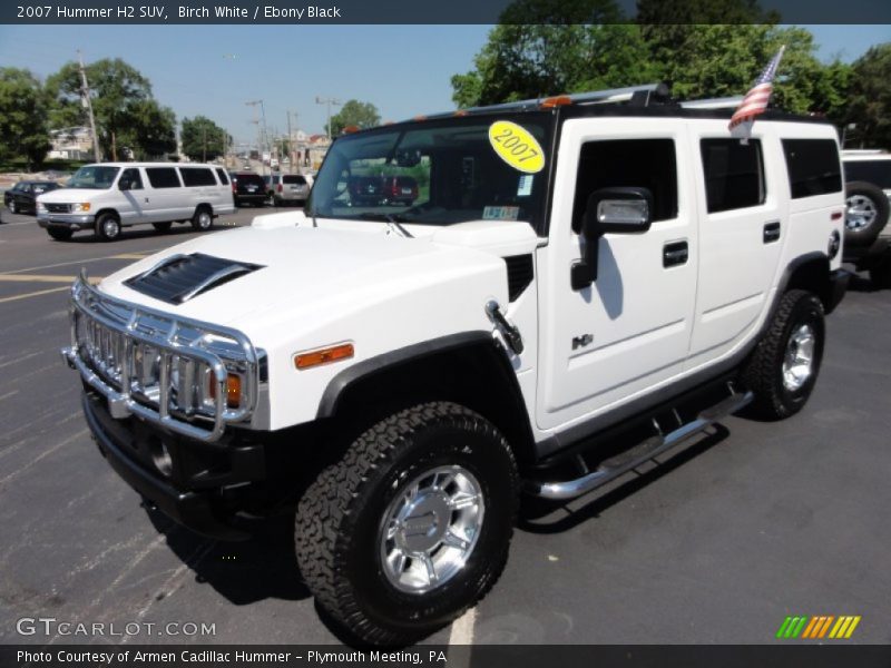 Birch White / Ebony Black 2007 Hummer H2 SUV