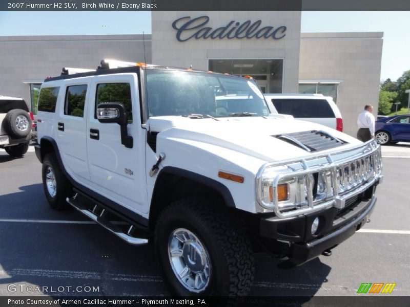 Birch White / Ebony Black 2007 Hummer H2 SUV