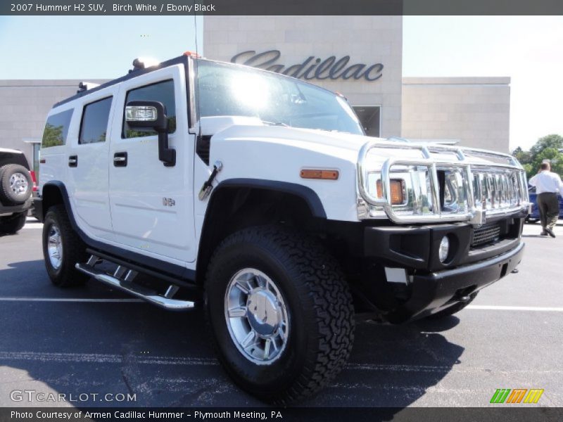 Birch White / Ebony Black 2007 Hummer H2 SUV