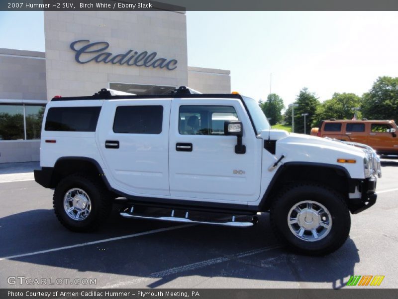 Birch White / Ebony Black 2007 Hummer H2 SUV