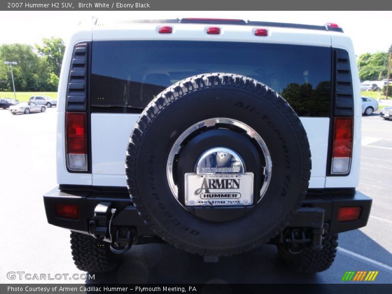 Birch White / Ebony Black 2007 Hummer H2 SUV