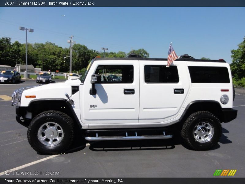 Birch White / Ebony Black 2007 Hummer H2 SUV