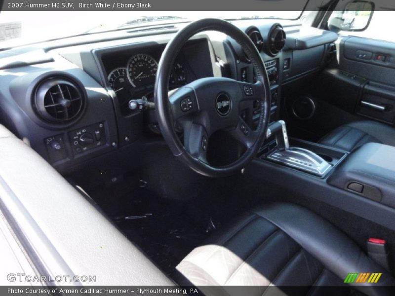 Birch White / Ebony Black 2007 Hummer H2 SUV