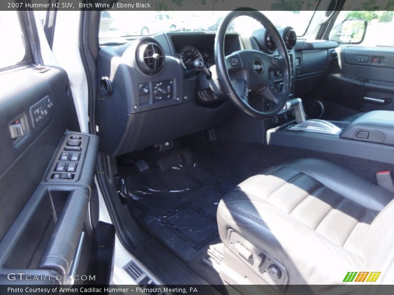 Birch White / Ebony Black 2007 Hummer H2 SUV