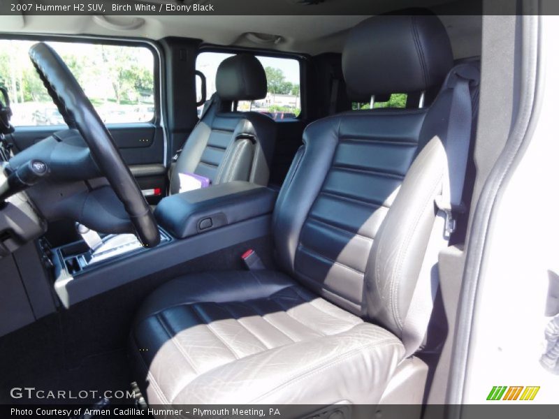Birch White / Ebony Black 2007 Hummer H2 SUV