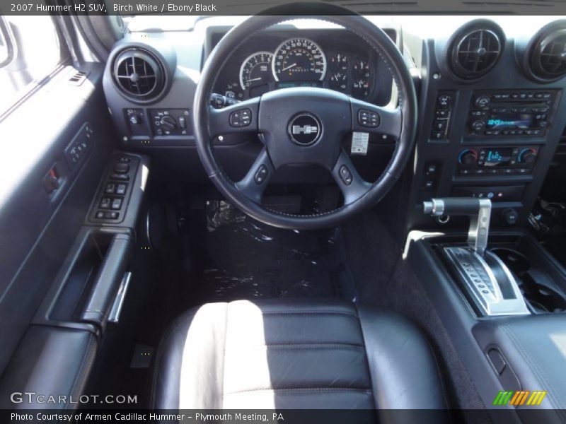 Birch White / Ebony Black 2007 Hummer H2 SUV