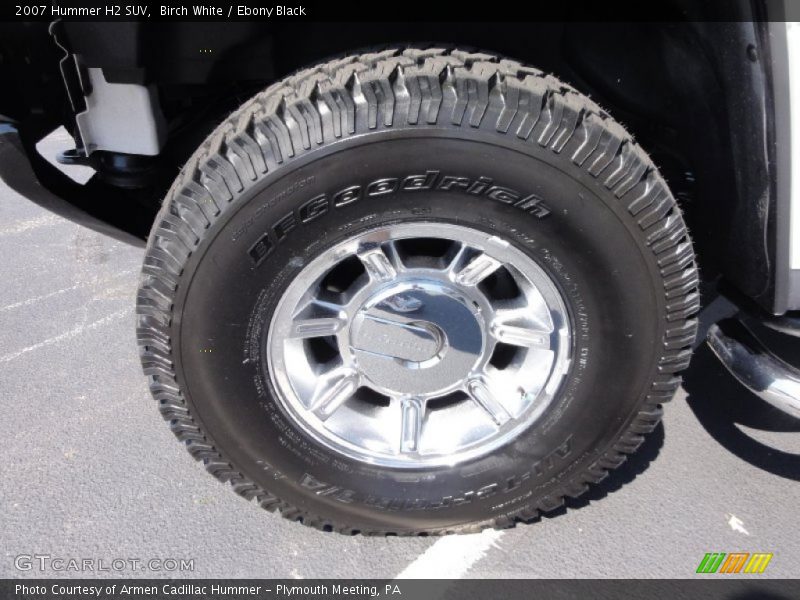 Birch White / Ebony Black 2007 Hummer H2 SUV