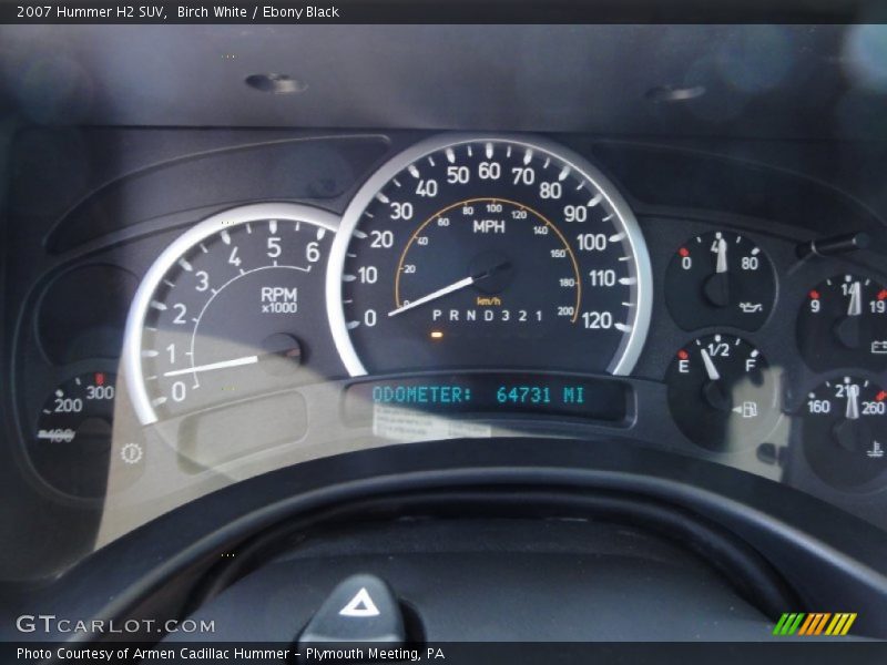 Birch White / Ebony Black 2007 Hummer H2 SUV