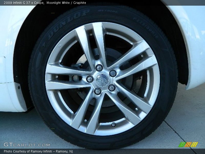 Moonlight White / Graphite 2009 Infiniti G 37 x Coupe
