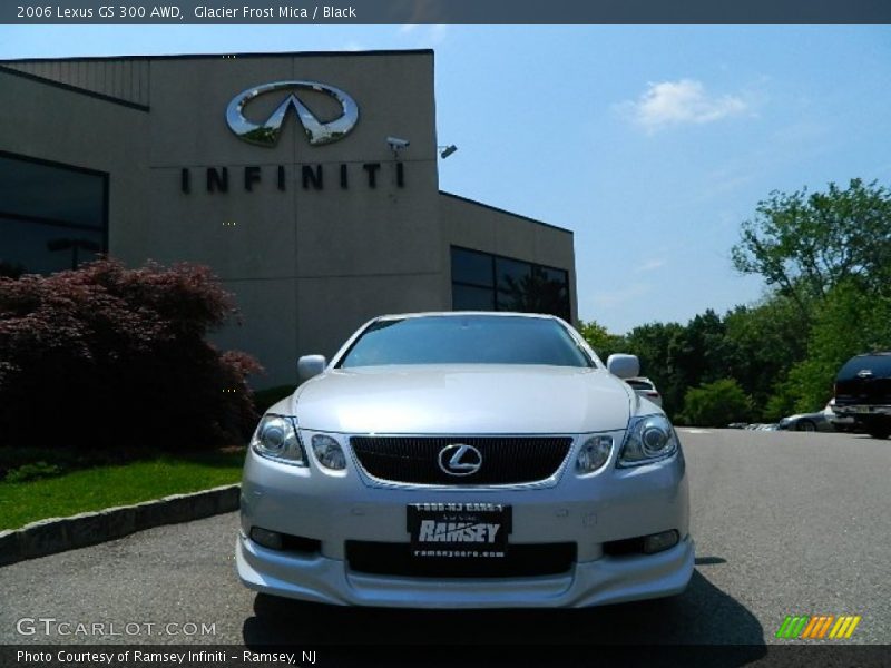 Glacier Frost Mica / Black 2006 Lexus GS 300 AWD