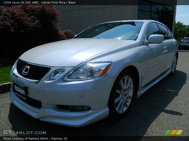 Glacier Frost Mica / Black 2006 Lexus GS 300 AWD