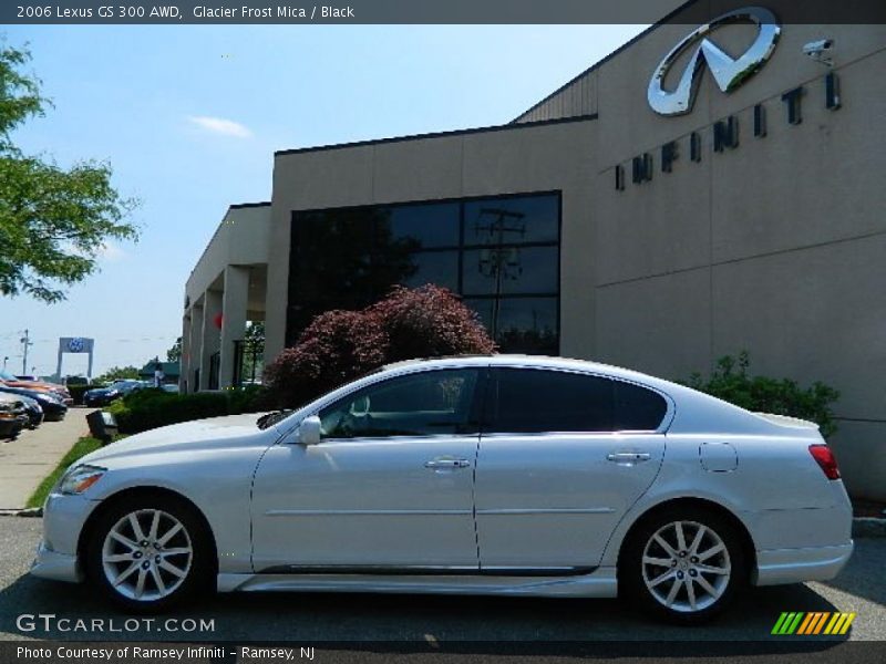 Glacier Frost Mica / Black 2006 Lexus GS 300 AWD