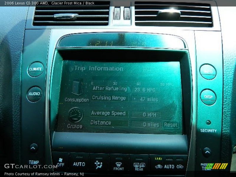 Glacier Frost Mica / Black 2006 Lexus GS 300 AWD