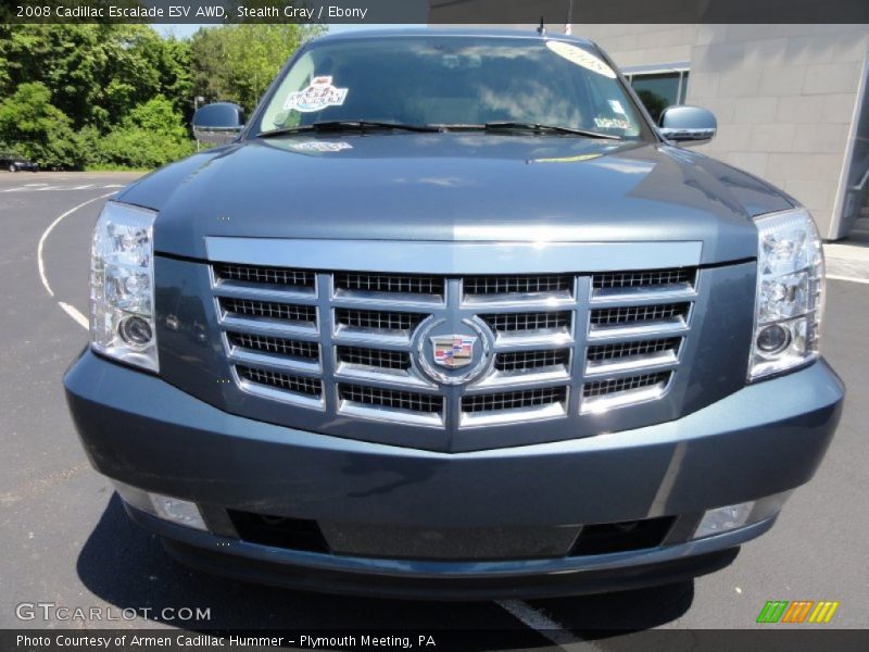 Stealth Gray / Ebony 2008 Cadillac Escalade ESV AWD