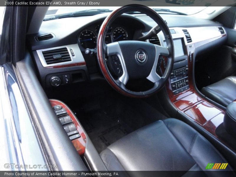 Stealth Gray / Ebony 2008 Cadillac Escalade ESV AWD