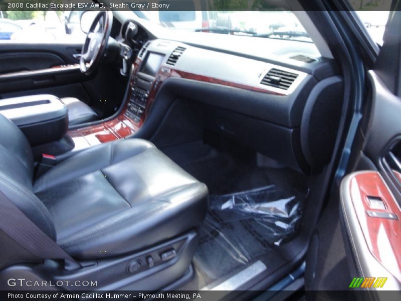 Stealth Gray / Ebony 2008 Cadillac Escalade ESV AWD