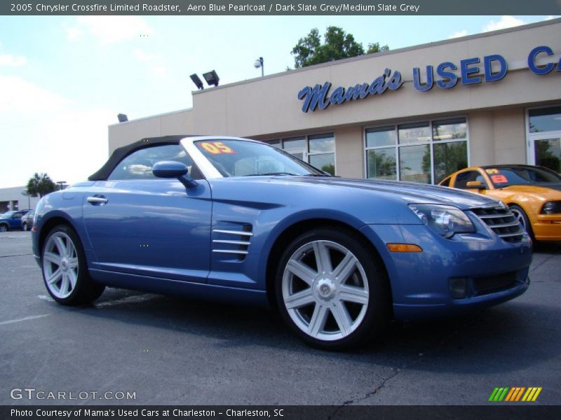 Aero Blue Pearlcoat / Dark Slate Grey/Medium Slate Grey 2005 Chrysler Crossfire Limited Roadster