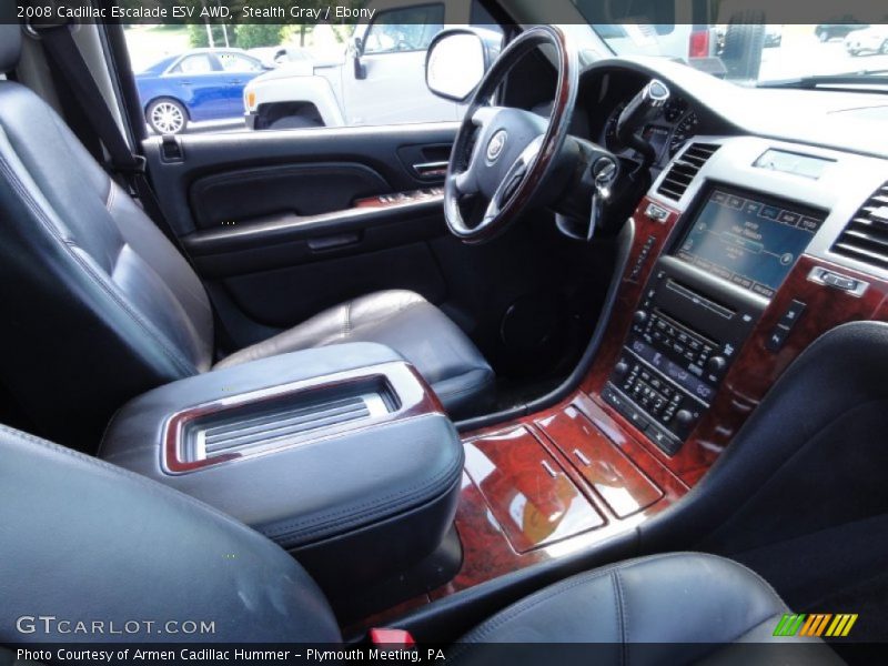 Stealth Gray / Ebony 2008 Cadillac Escalade ESV AWD