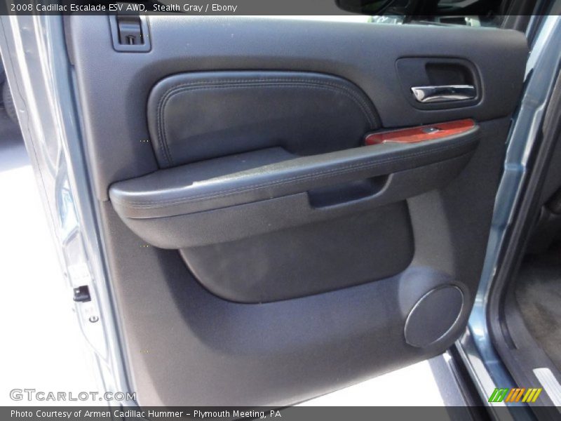 Stealth Gray / Ebony 2008 Cadillac Escalade ESV AWD