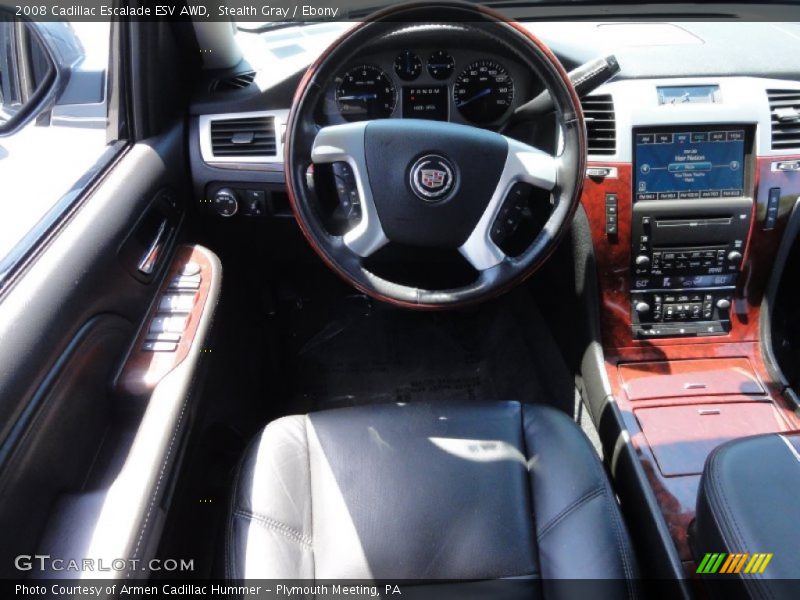 Stealth Gray / Ebony 2008 Cadillac Escalade ESV AWD