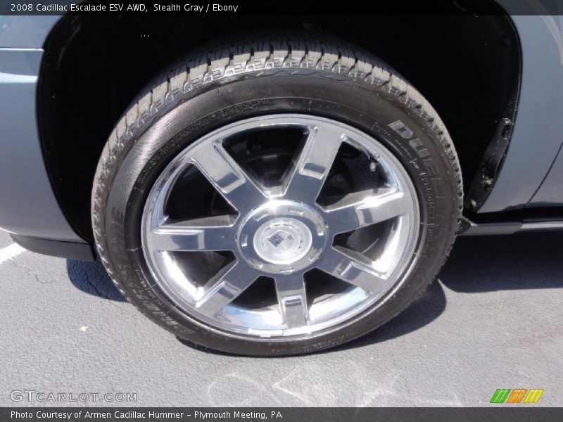 Stealth Gray / Ebony 2008 Cadillac Escalade ESV AWD