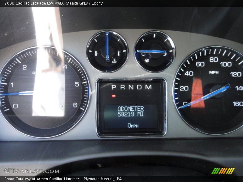 Stealth Gray / Ebony 2008 Cadillac Escalade ESV AWD