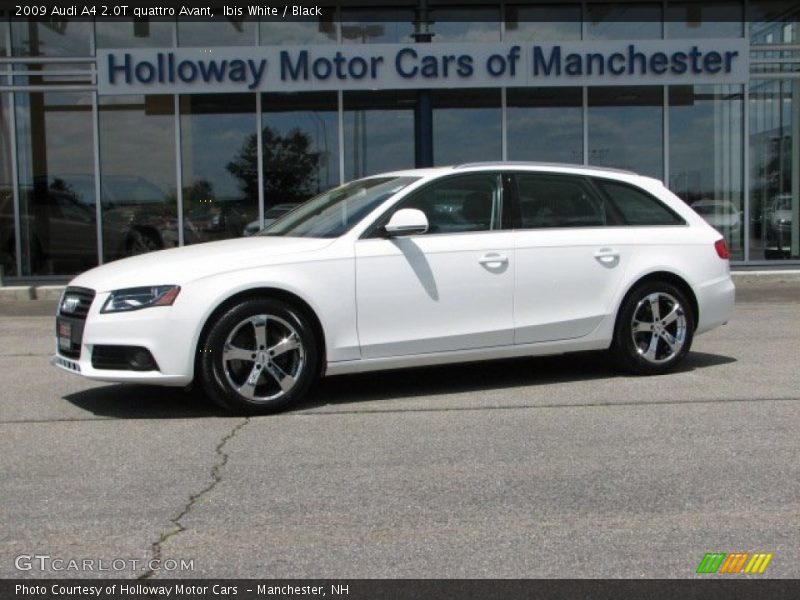 Ibis White / Black 2009 Audi A4 2.0T quattro Avant