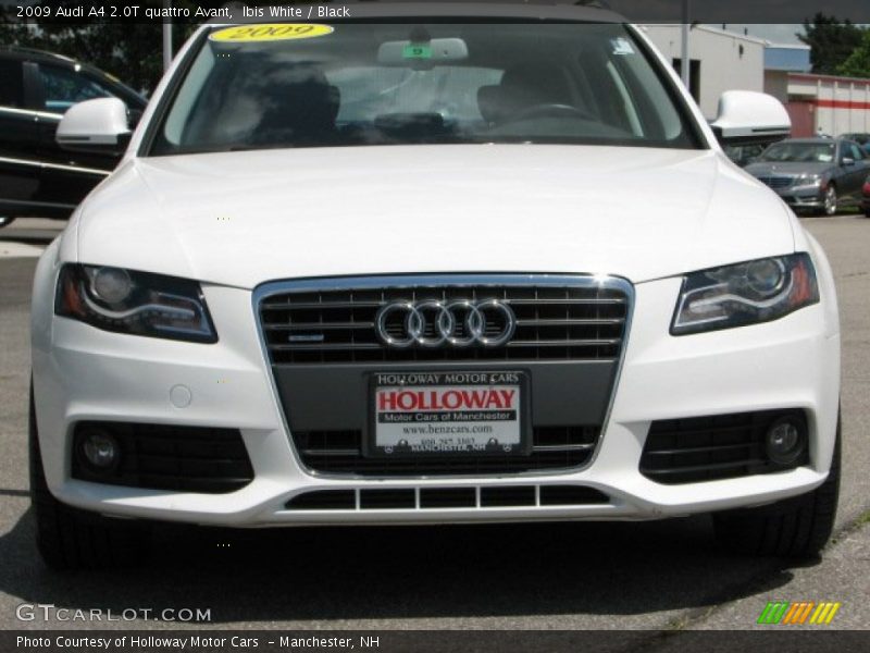 Ibis White / Black 2009 Audi A4 2.0T quattro Avant